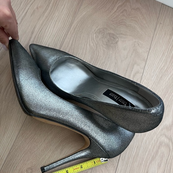 WHBM dark metallic nubuck leather stilettos - Picture 15 of 16